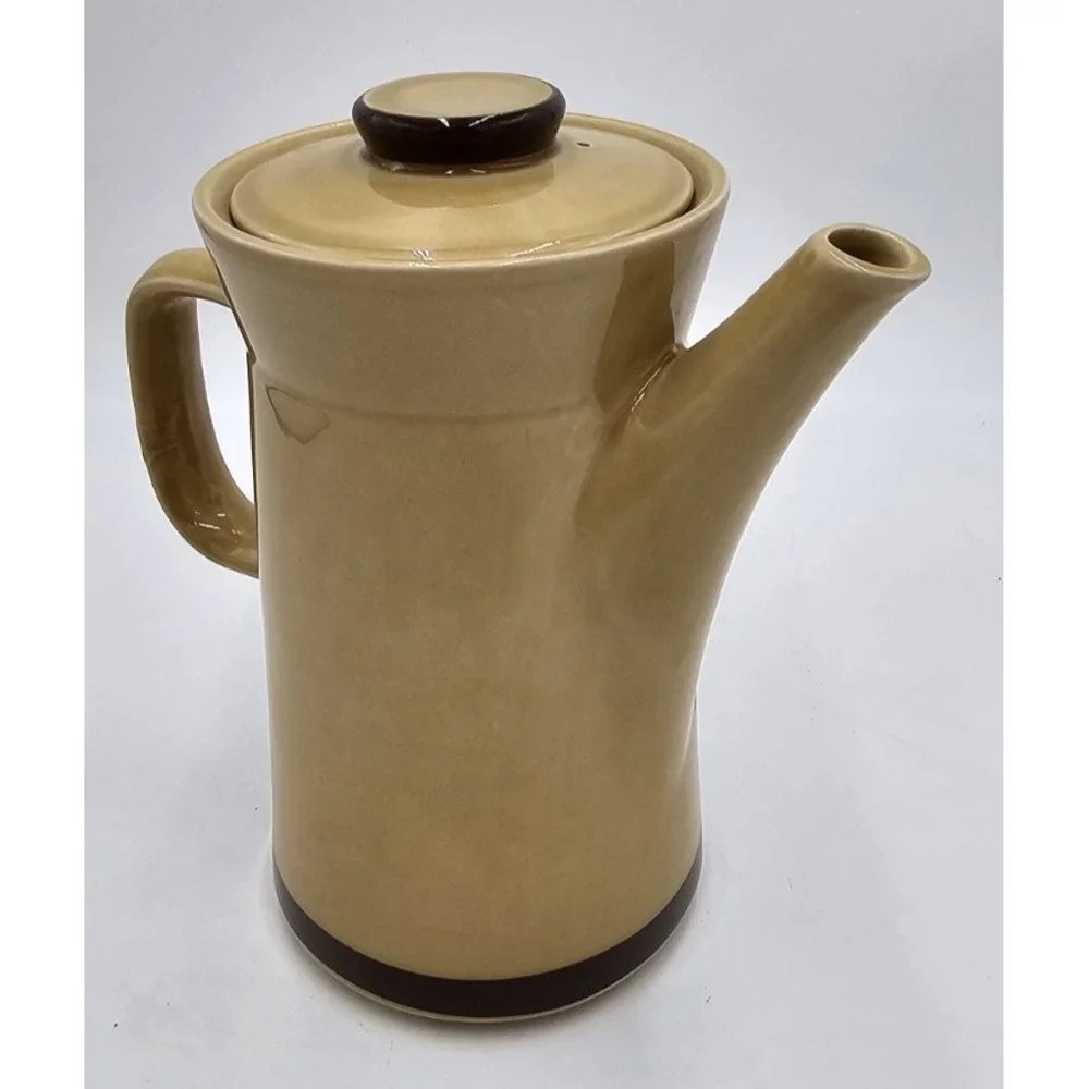 Pier 1 Spice Route Ginger Teapot 6 Cup Stoneware Hand Decorated Japan 8.5